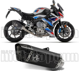 Exhaust Tip Without Sound Certification Pista Black Titanium Carbon - Arrow Special Parts Compatible With Bmw M 1000 Rr (2020-2024)