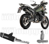 Non-Catalytic Exhaust Tip With Sound Certification Indy-Race Evo Black Aluminium Body And Carbon Cap - Arrow Special Parts Compatible With Cfmoto 1000 Mt-X (2026)