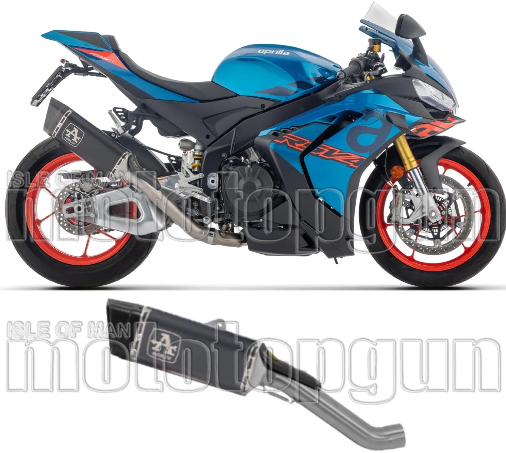 Exhaust Tip Without Sound Certification Pista Black Titanium Carby End Cap - Arrow Special Parts Compatible With Aprilia Tuono V4 1100 (2025-2026)