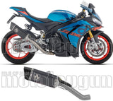 Exhaust Tip Without Sound Certification Pista Black Titanium Carby End Cap - Arrow Special Parts Compatible With Aprilia Tuono V4 1100 (2025-2026)