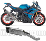 Exhaust Tip Without Sound Certification Pista Titanium Carby End Cap - Arrow Special Parts Compatible With Aprilia Tuono V4 1100 (2025-2026)