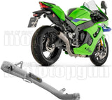 Uncatalysed Exhaust System Without Sound Certification Pro-Race Titanium Body And Net Steel Cap - Arrow Special Parts Compatible With Kawasaki Zx-10 R (2026)
