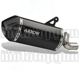 Exhaust Tip Without Sound Certification Sonora Black Titanium Carbon - Arrow Special Parts Compatible With Ktm 1290 Superadventure R (2021-2024)