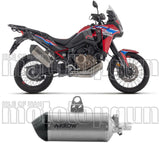 Exhaust Tip Without Sound Certification Sonora Titanium Carbon - Arrow Special Parts Compatible With Honda Crf 1100 L Africa Twin (2024-2026)