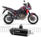 Exhaust Tip Without Sound Certification Sonora Black Titanium Carbon - Arrow Special Parts Compatible With Honda Crf 1100 L Africa Twin (2024-2026)