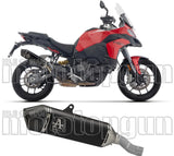 Exhaust Tip Without Sound Certification Veloce Black Titanium Carby End Cap - Arrow Special Parts Compatible With Ducati Multistrada V2 - S (2025)