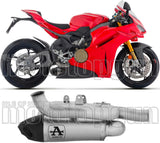 Exhaust Tip Without Sound Certification Works Titanium Carby End Cap - Arrow Special Parts Compatible With Ducati Panigale V4 - S (2025-2026)