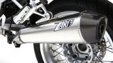 Exhaust Tip Without Sound Certification Conical Stainless Steel Endcap Carbon - Zard Compatible With Bmw R 1200 (2011-2013)