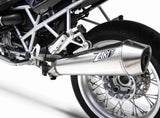 Exhaust Tip Without Sound Certification Conical Stainless Steel - Zard Compatible With Bmw R 1200 (2009-2010)