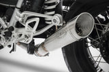 Exhaust Tip Without Sound Certification Gp Stainless Steel - Zard Compatible With Bmw R Nine T 1200 Racer - Pure - Urban G - S (2017-2020)