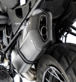 Exhaust Tip Without Sound Certification Penta Aluminium Black Endcap Carbon - Zard Compatible With Bmw R 1200 Gs (2004-2009)