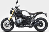Complete Exhaust System Without Catalytic Converter And Without Sound Certification Bad Child Steel Black - Zard Compatible With Bmw R Nine T 1200 - Pure - Urban G - S (2015-2020)