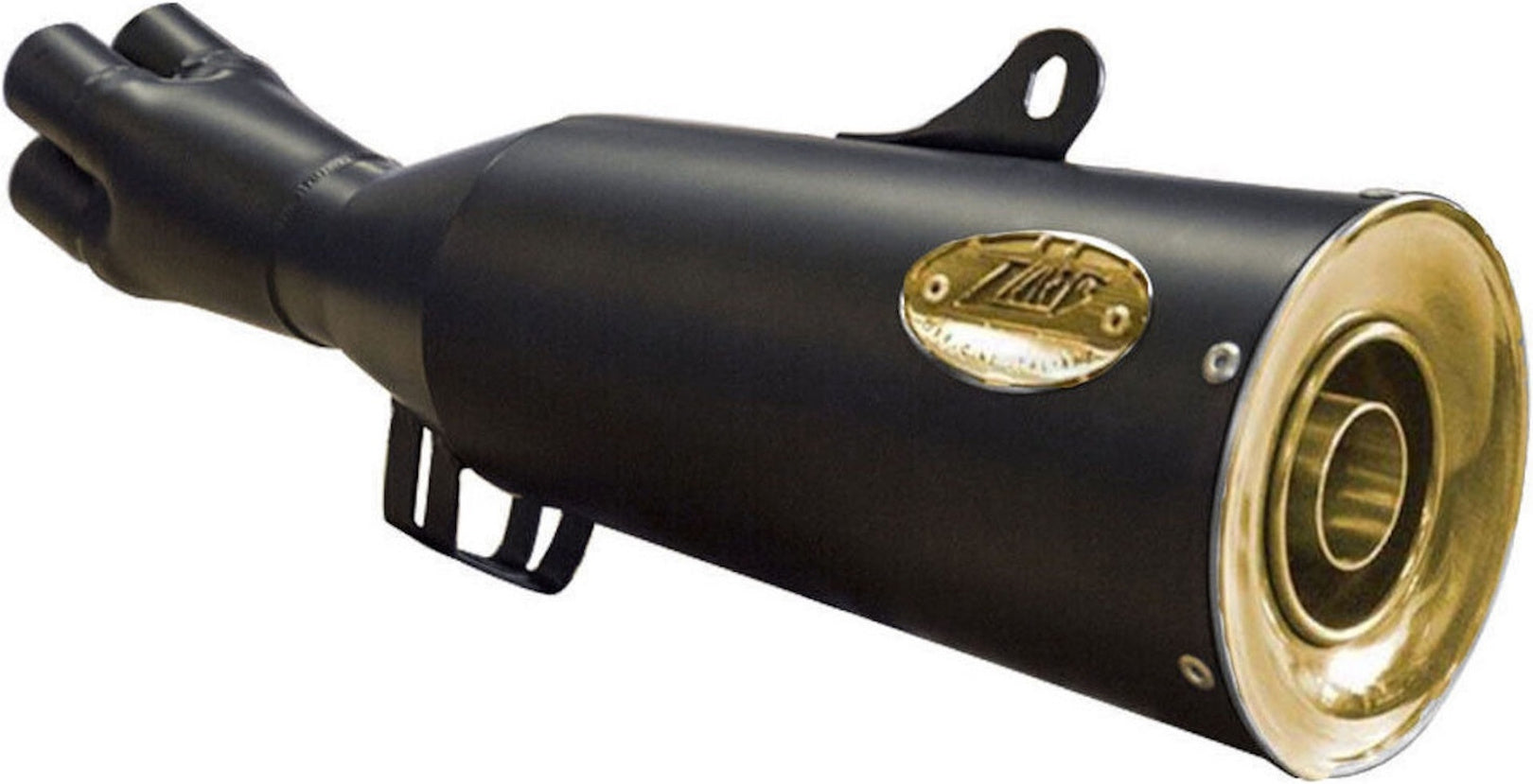 Complete Exhaust System Without Catalytic Converter And Without Sound Certification Steel Black Endcap Bronze - Zard Compatible With Bmw K 1100 Lt - Rs (1983-1989)