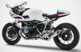 Complete Exhaust System Without Catalytic Converter And Without Sound Certification Gp Stainless Steel - Zard Compatible With Bmw R Nine T 1200 Racer - Pure - Urban G - S (2017-2020)