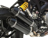 Exhaust Tip Without Sound Certification Overlap Carbon - Zard Compatible With Ducati Monster 1100 Evo (2011-2013)