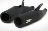 Exhaust Tip Without Sound Certification Steel Black - Zard Compatible With Ducati Gt 1000 (2009-2011)