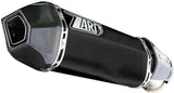 Exhaust Tip Without Sound Certification Penta Titanium Black Endcap Carbon - Zard Compatible With Ducati Hypermotard 821 Sp (2013-2015)