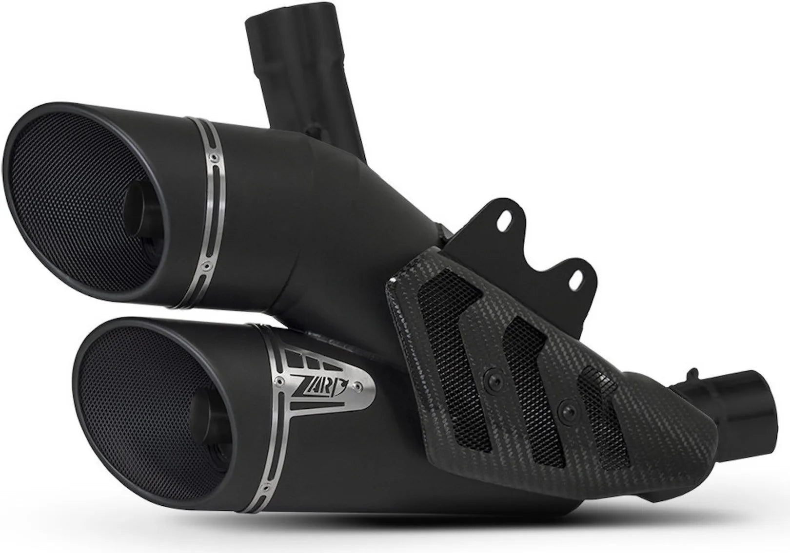 Exhaust Tip Without Sound Certification Steel Black - Zard Compatible With Ducati Diavel 1260 Euro5 (2021-2022)