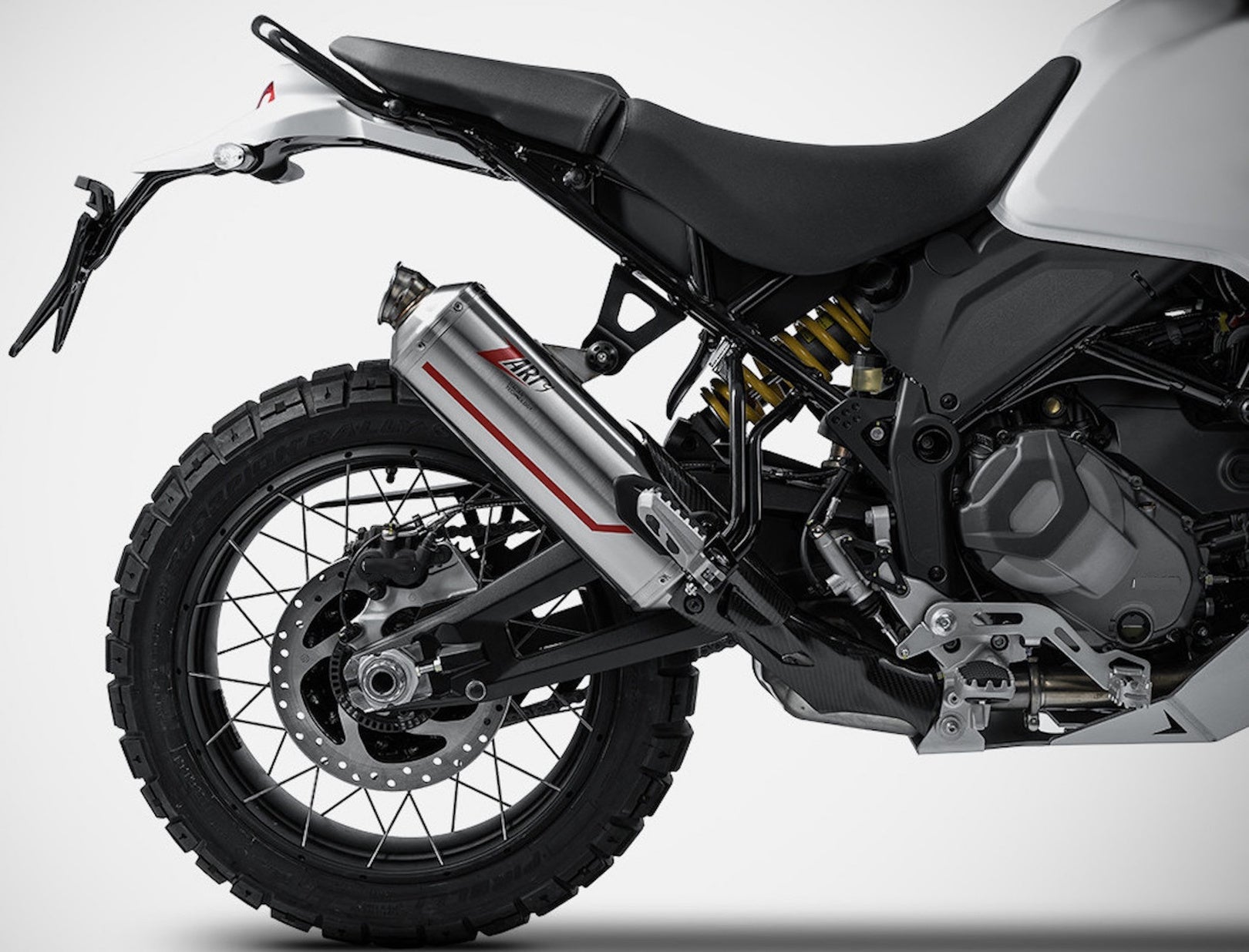 Complete Exhaust System Without Catalytic Converter And Without Sound Certification Sabbia Stainless Steel - Zard Compatible With Ducati Desert-X (2022-2023)