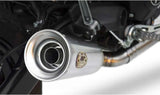 Exhaust Tip Without Sound Certification Conical Stainless Steel Brushed - Zard Compatible With Ducati Scrambler 800 Sixty2 (2016-2019)