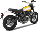 Complete Exhaust System Without Catalytic Converter And Without Sound Certification Conical Stainless Steel - Zard Compatible With Ducati Scrambler 800 (2015-2019)