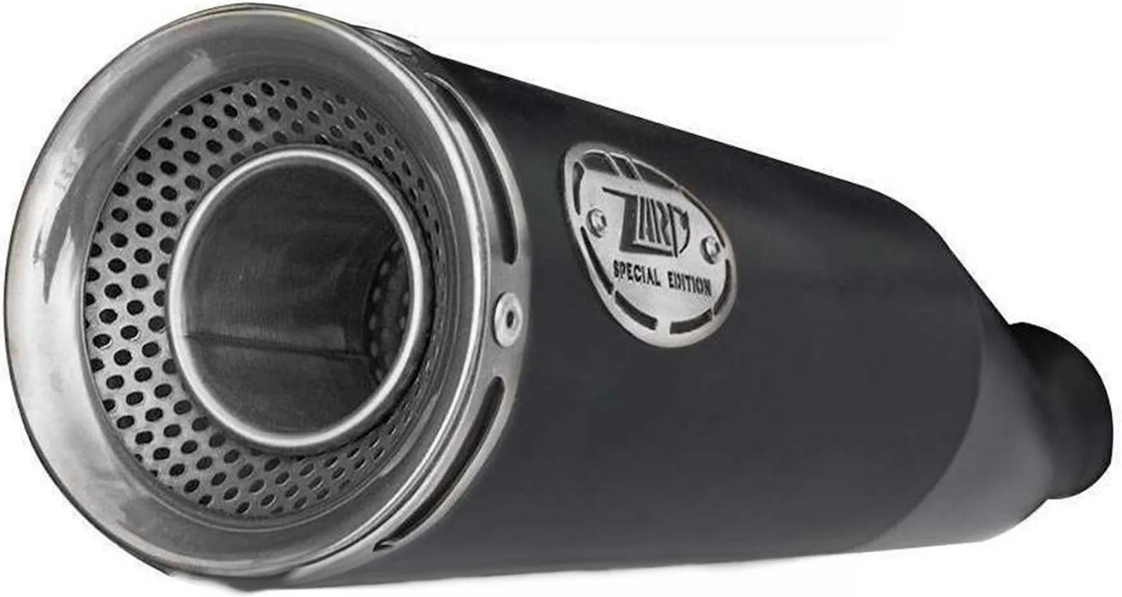 Exhaust Tip Without Sound Certification Zuma Steel Black Endcap Aluminium - Zard Compatible With Ducati Scrambler 800 (2021-2022)