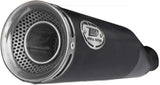 Exhaust Tip Without Sound Certification Zuma Steel Black Endcap Aluminium - Zard Compatible With Ducati Monster 797 (2017-2019)