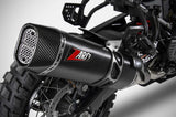 Exhaust Tip Without Sound Certification Steel Black Endcap Carbon - Zard Compatible With Harley-Davidson Pan America 1250 (2020-2023)