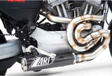 Complete Exhaust System Without Catalytic Converter And Without Sound Certification Carbon - Zard Compatible With Harley-Davidson Xr 1200 (2009-2012)