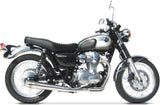 Complete Exhaust System Without Catalytic Converter And Without Sound Certification Conical Stainless Steel - Zard Compatible With Kawasaki W 800 (2010-2017)