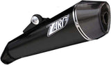 Exhaust Tip Without Sound Certification Conical Steel Black Endcap Carbon - Zard Compatible With Moto Guzzi Norge (2006-2010)