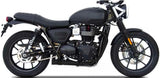 Exhaust Tip Without Sound Certification Steel Black - Zard Compatible With Triumph Speed Twin 900 (2021-2023)