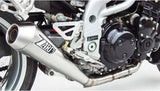 Exhaust Tip Without Sound Certification Conical Stainless Steel - Zard Compatible With Triumph Speed Triple 955 (2002-2004)