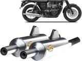 Exhaust Tip Without Sound Certification Bottle Stainless Steel - Zard Compatible With Triumph Bonneville T100 (2016-2020)