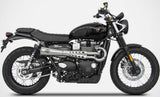 Complete Exhaust System Without Catalytic Converter And Without Sound Certification Tiger70 Stainless Steel - Zard Compatible With Triumph Street Scrambler 900 (2017-2023)