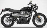 Complete Exhaust System Without Catalytic Converter And Without Sound Certification Tiger70 Stainless Steel - Zard Compatible With Triumph Scrambler 900 (2017-2023)