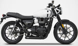 Complete Exhaust System Without Catalytic Converter And Without Sound Certification Cross Steel Black - Zard Compatible With Triumph Speed Twin 900 (2020-2023)