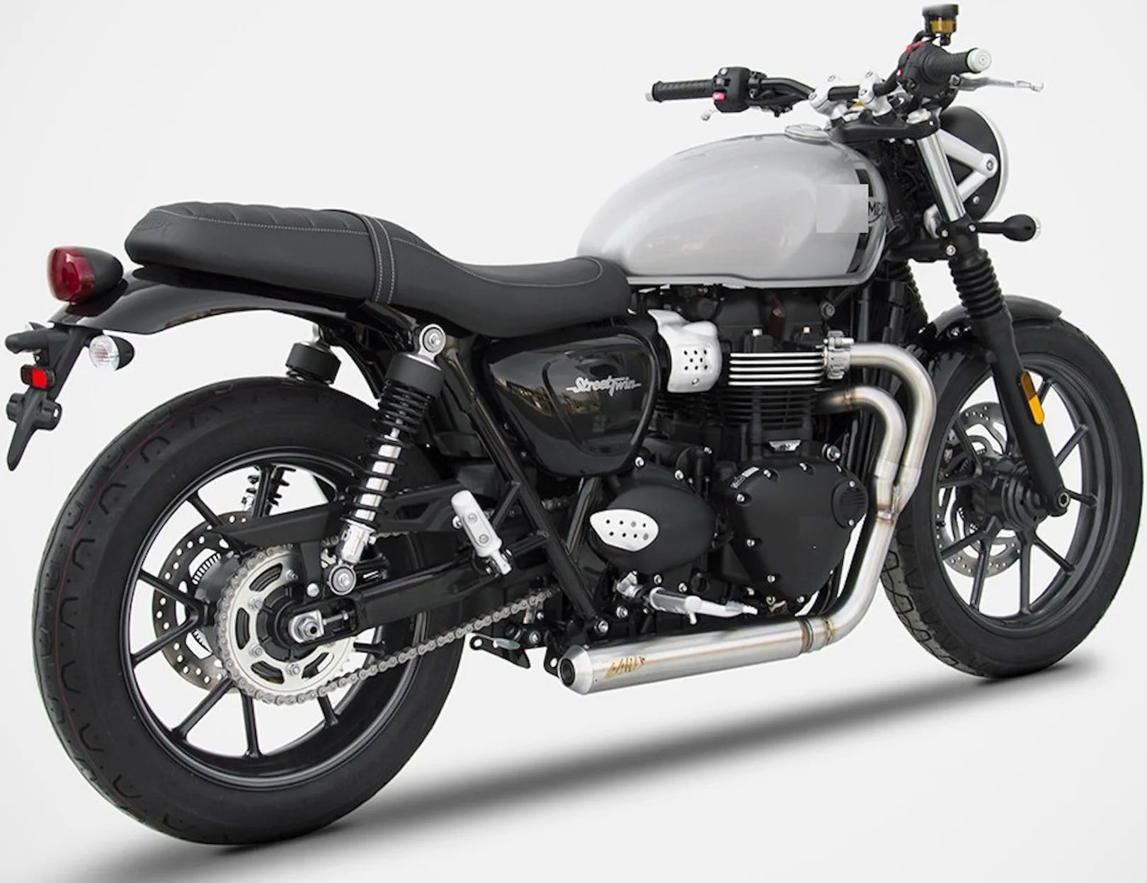 Complete Exhaust System Without Catalytic Converter And Without Sound Certification Cross Stainless Steel - Zard Compatible With Triumph Speed Twin 900 (2020-2023)