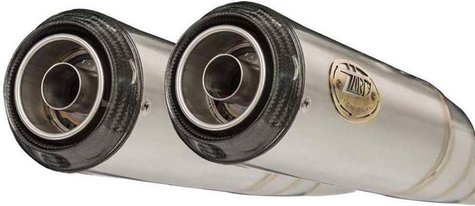 Exhaust Tip Without Sound Certification Conical Stainless Steel - Zard Compatible With Triumph Thruxton 1200 R Rs (2021-2023)
