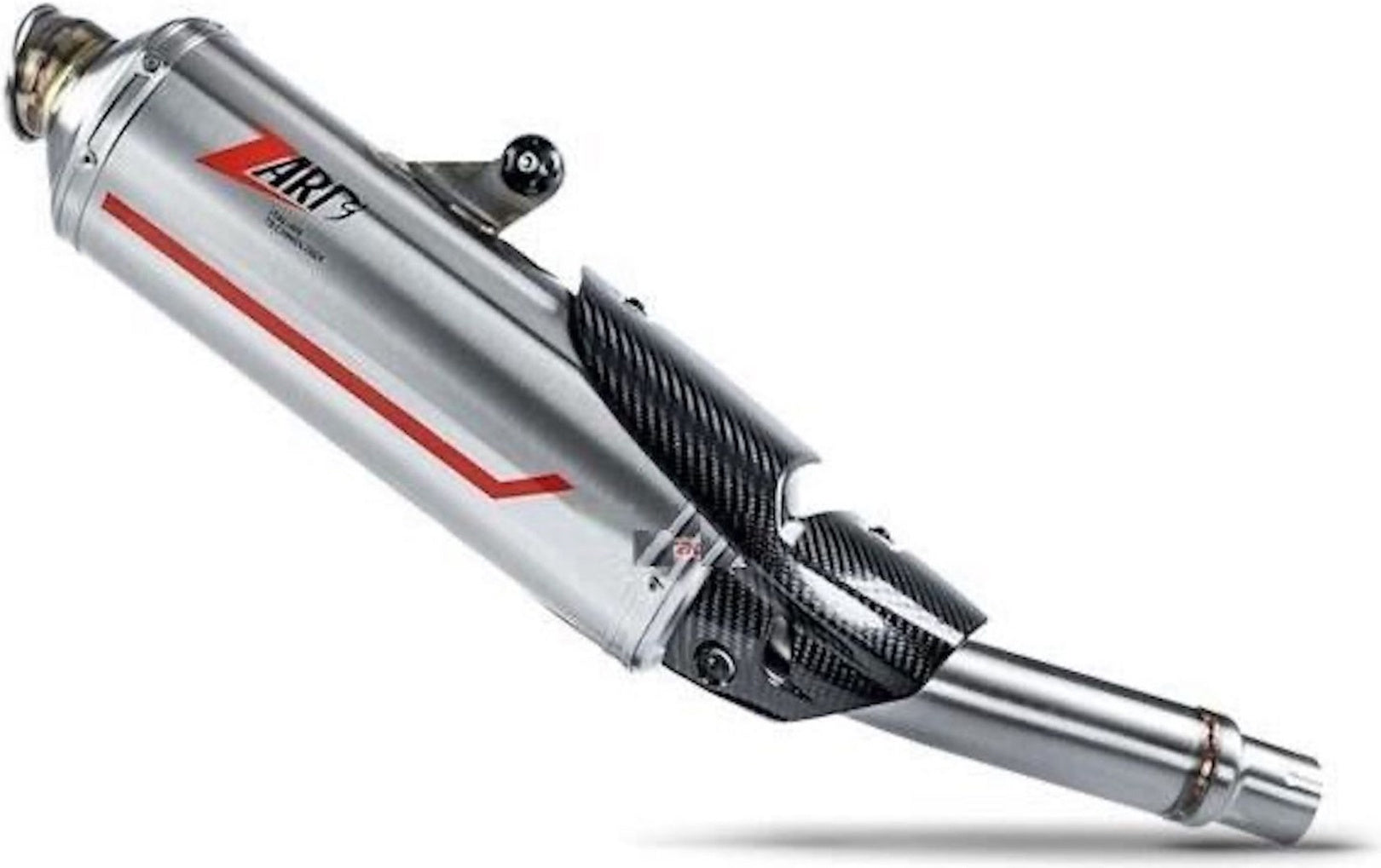 Exhaust Tip Without Sound Certification Sabbia Stainless Steel - Zard Compatible With Triumph Tiger 1200 (2022-2023)