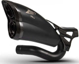 Exhaust Tip Without Sound Certification Steel Black Endcap Carbon - Zard Compatible With Triumph Rocket Iii (2021-2023)