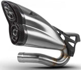 Exhaust Tip Without Sound Certification Stainless Steel Endcap Carbon - Zard Compatible With Triumph Rocket Iii (2021-2023)