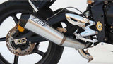 Exhaust Tip Without Sound Certification Stainless Steel Endcap Carbon - Zard Compatible With Triumph Street Triple 675 (2007-2012)