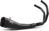 Complete Exhaust System Without Catalytic Converter And Without Sound Certification Steel Black - Zard Compatible With Yamaha Mt-07 (2014-2023)