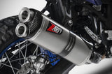 Exhaust Tip Without Sound Certification Titanium Endcap Carbon - Zard Compatible With Yamaha Ténéré 700 (2019-2020)