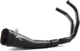 Complete Exhaust System Without Catalytic Converter And Without Sound Certification Steel Black - Zard Compatible With Yamaha R7 (2021-2023)