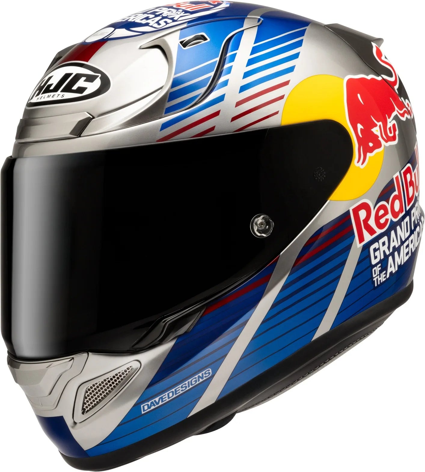 Full-Face Motorcycle Helmet Hjc Rpha 12 P.I.M. Evo (Carbon-Aramid/Fiberglass/Natural Fiber) Mc21 Red Bull Austin Gp 2 Size 11 Xxl