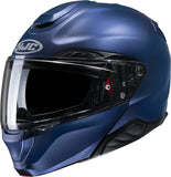 Flip-Up Motorcycle Helmet Hjc Rpha 91 P.I.M. Evo (Carbon-Aramid/Fiberglass/Natural Fiber) Semi Flat Metallic Blue Size 10 Xl
