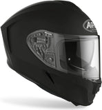 Full-Face Motorcycle Helmet Airoh Spark 2 - Sp211 Thermoplastic Hrt Matte Black Color Size M
