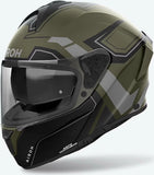 Full-Face Motorcycle Helmet Airoh Spark 2 - Sp2D70 Thermoplastic Hrt Matte Military Green Dart Size S